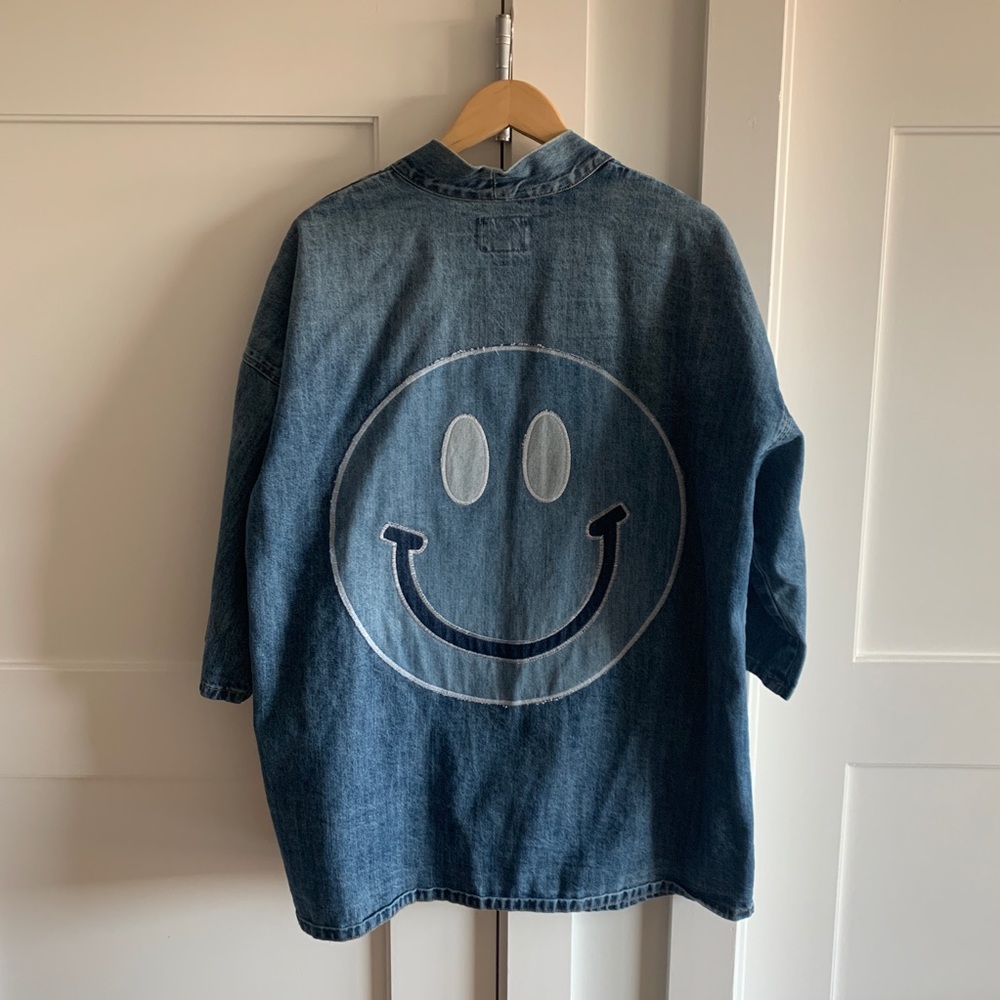 LUCKY BRAND Smiley Denim Kimono